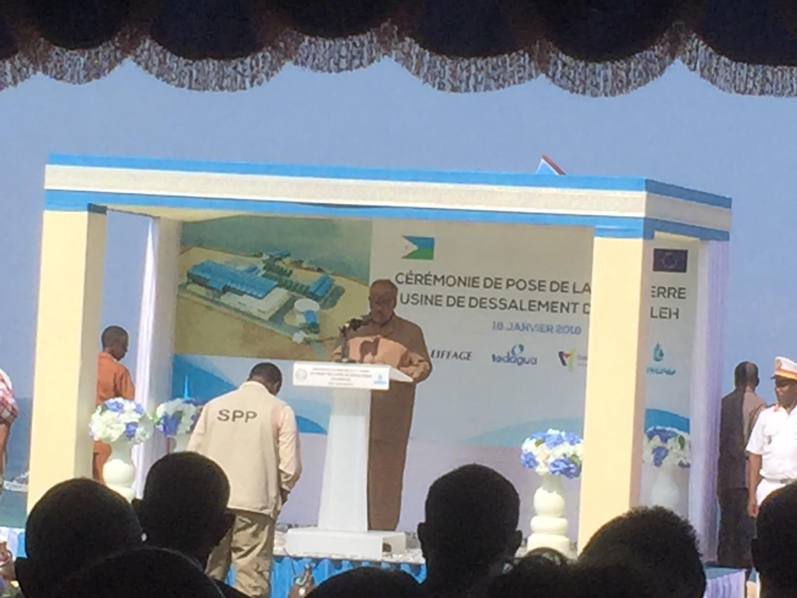 Djibouti desalination President Ismael Omar Guelleh Speach